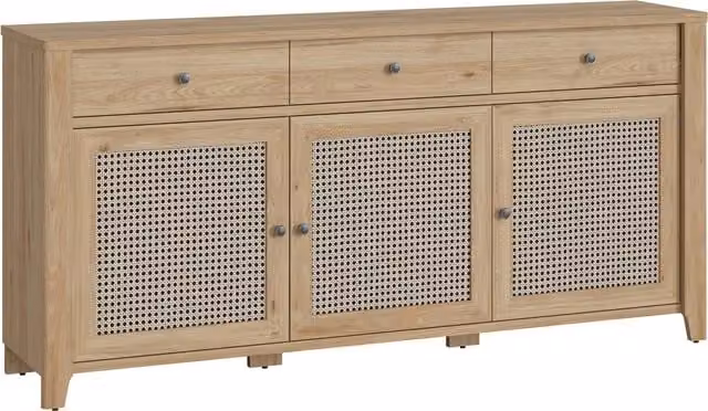 Furniture To Go Cestino 3-Door Sideboard in Oak