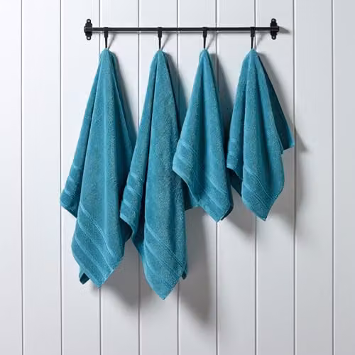 Christy Antalya 6 Piece Luxury Turkish Cotton Towel Set in Petrol Blue, 600GSM – 2