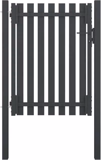 Berkfield Home Anthracite Steel Garden Swing Gate, W: 1.0 m, H: 1.7 m