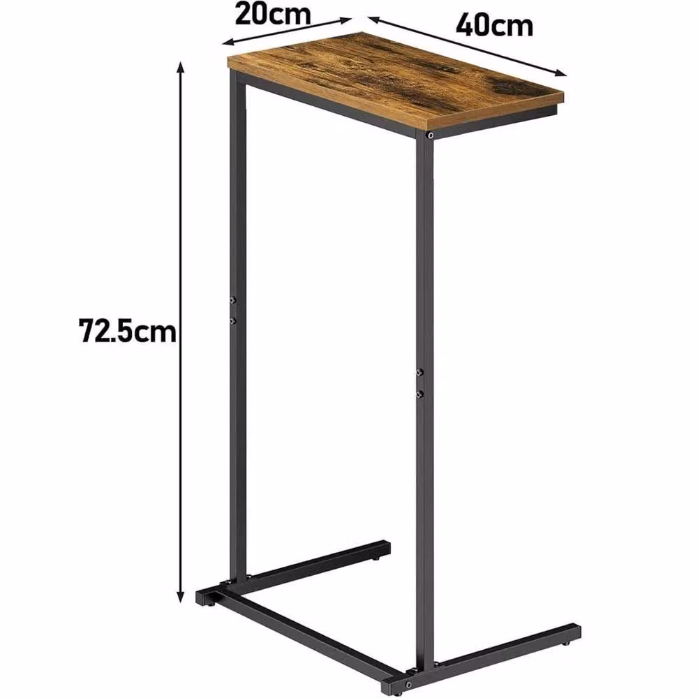 FORGEVIO Portable Brown Side Table for Sofa or Bedroom – 2