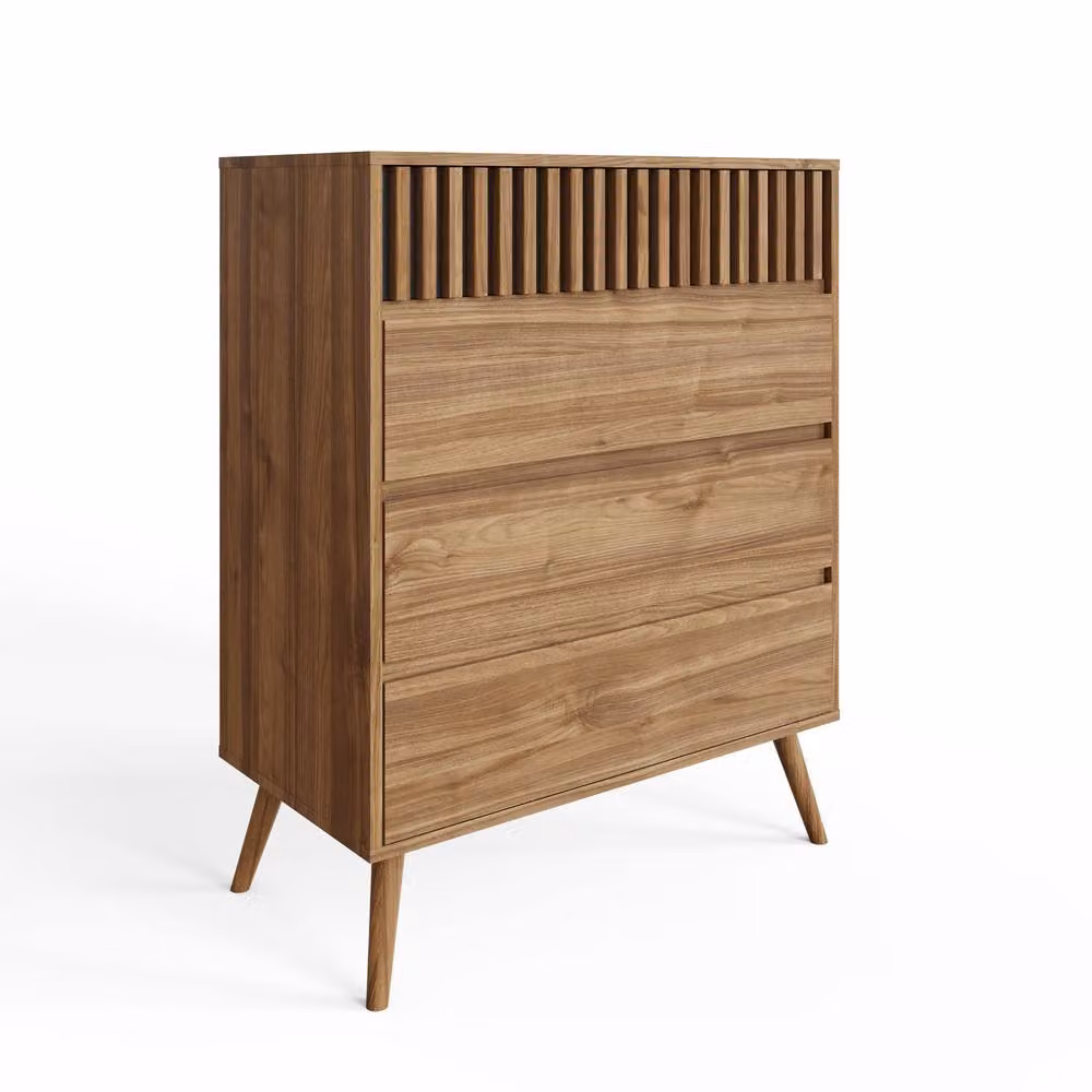 GFW Rowan 4 Drawer Chest in Light Oak Brown – 2