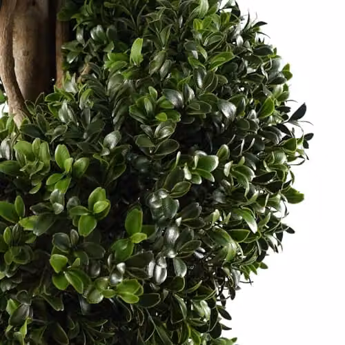 Leaf Design UK Green Spiral Artificial Topiary Tree Pair, H 120 cm x W 40 cm x D 40 cm – 2