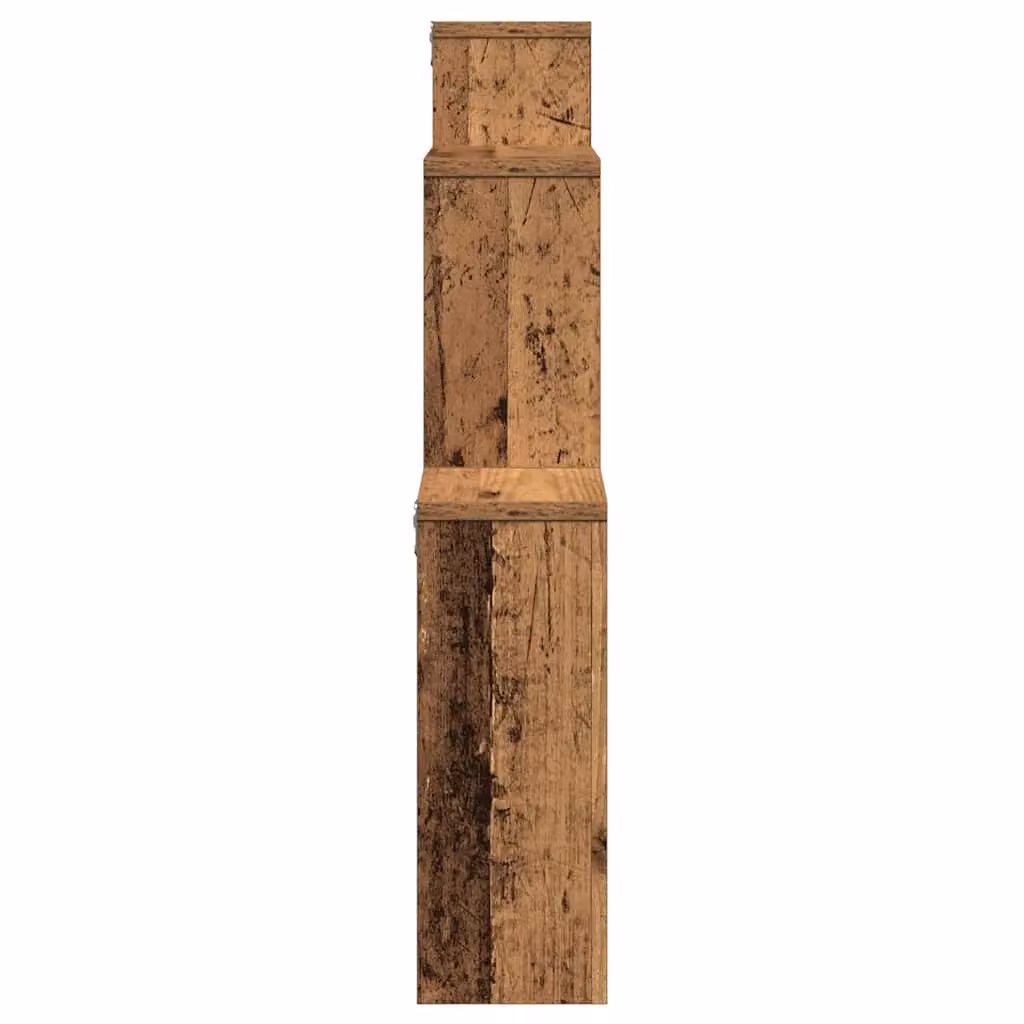 Berkfield Home Old Wood Wall Shelf, Brown Engineered Wood, W: 80 cm, D: 15 cm, H: 78.5 cm – 3