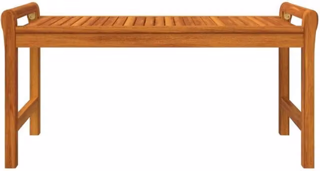 Berkfield Home Beautiful Rectangular Coffee Table in Brown Oiled Acacia Wood W/D/H: 100 x 50 x 50 cm