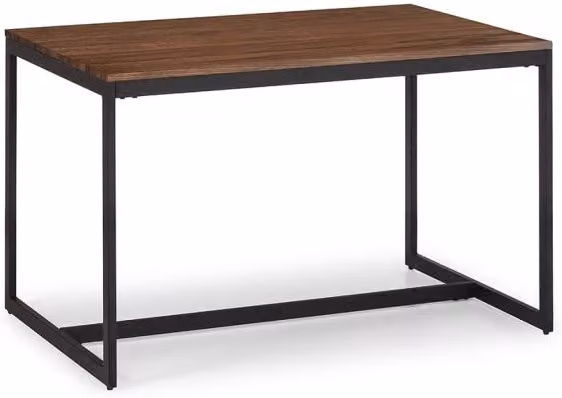 Julian Bowen Tribeca Rectangular Modern Dining Table in Black and Walnut, W: 120 cm, H: 75 cm – 3