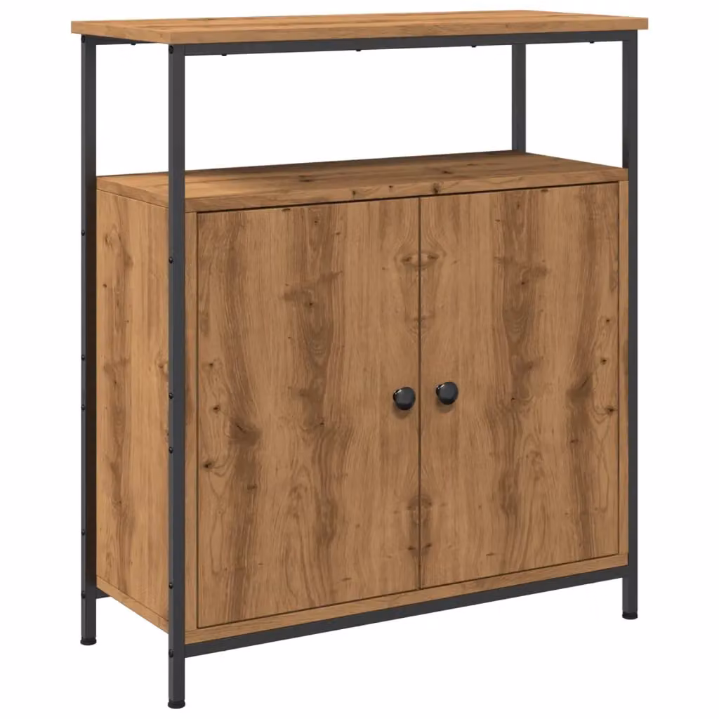 Berkfield Home Artisan Oak Sideboard in Brown, W/D/H: 70 x 30 x 80 cm – 2