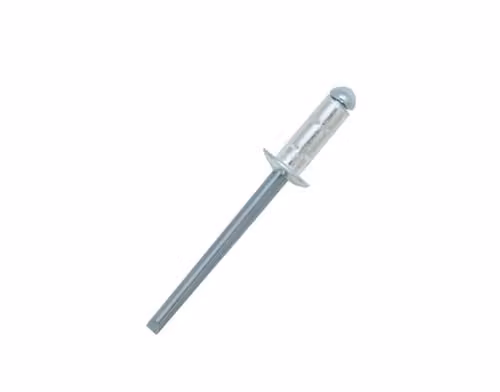 JRP Riveting Products Silver Aluminium and Steel Dome Head Multigrip Rivets, 4.8 x 10mm