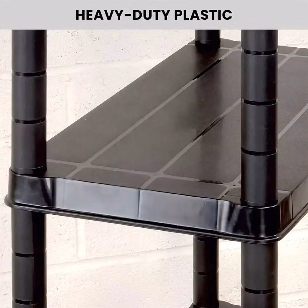 PAWNORA 4 Tier Freestanding Shelving Rack in Black – 2