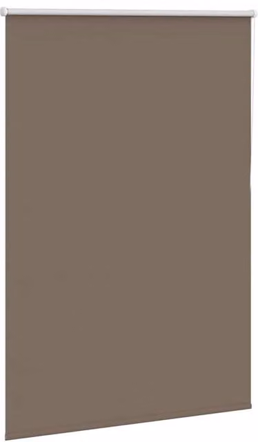 Berkfield Home Blackout Roller Blind, Coffee Brown Polyester, W: 95 cm, H: 130 cm – 1