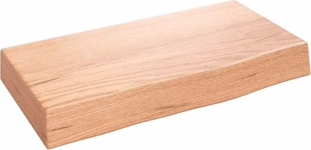 Berkfield Home Wall Mounted Oak Shelf, Light Brown, W: 40 cm, D: 20 cm, H: 6 cm