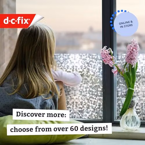 d-c-fix Self-Adhesive White Privacy Window Film, W: 45 cm x L: 2 m – 3