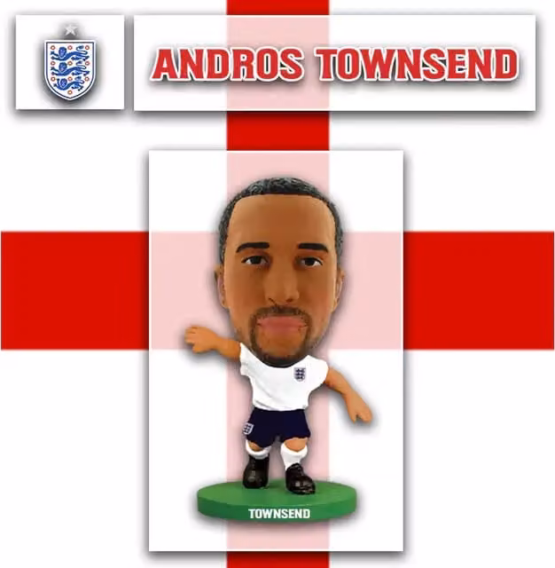 SoccerStarz Andros Townsend England 2014 Mini Figure, White, Height: 5 cm