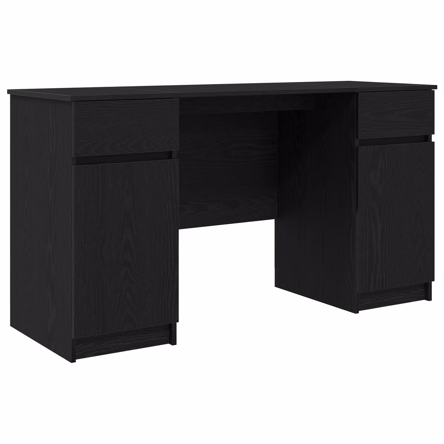 Berkfield Home Modern Writing Desk in Black Oak, W/D/H: 140 x 49 x 76 cm – 2