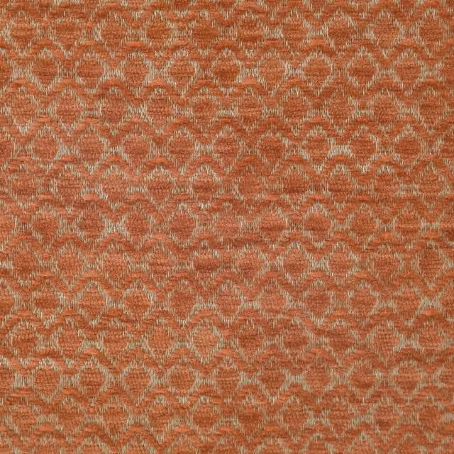HOUSE Llewelyn-Bowen Divina Graphic Chenille Fabric Armchair in Burnt Orange