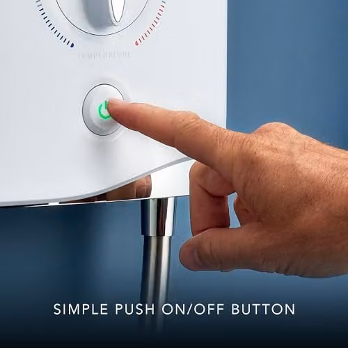 Mira Sport Single Outlet Electronic Electric Mains Shower 7.5kW in White – 4