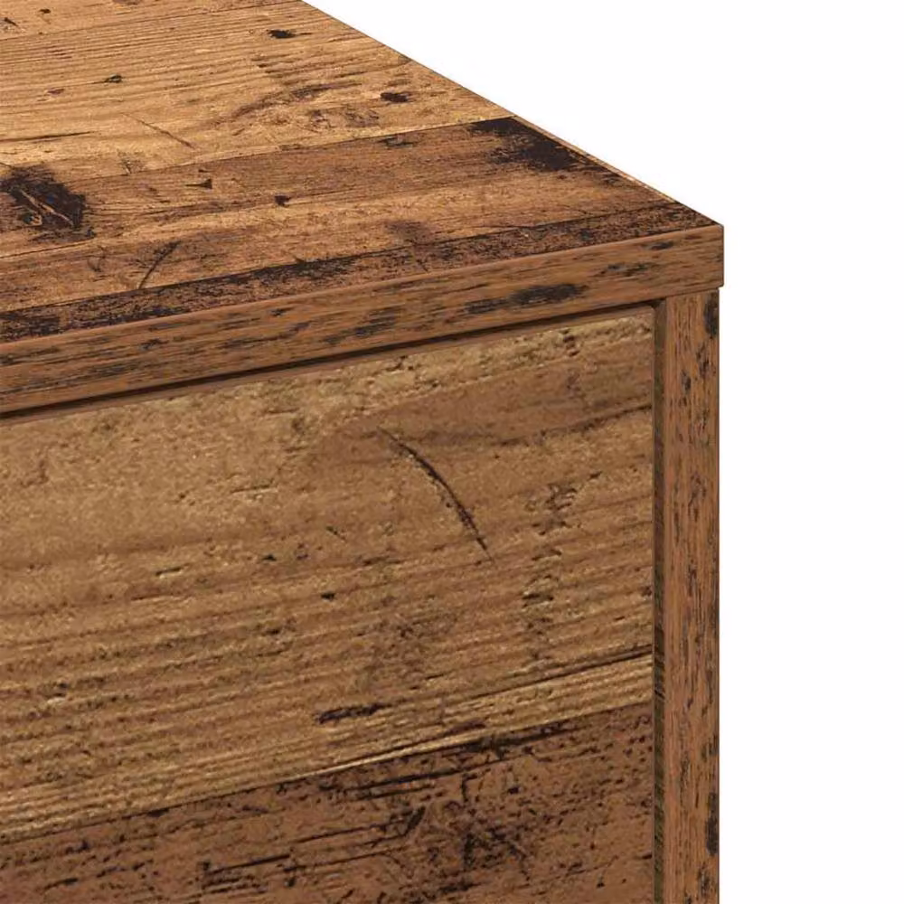 Berkfield Home Rustic Reclaimed Wood Coffee Table, Brown, W/D/H: 90 x 90 x 28 cm – 4