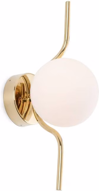 Faro Le Vita LED Wall Lamp in Gold/Brass with 6W Warm White Light