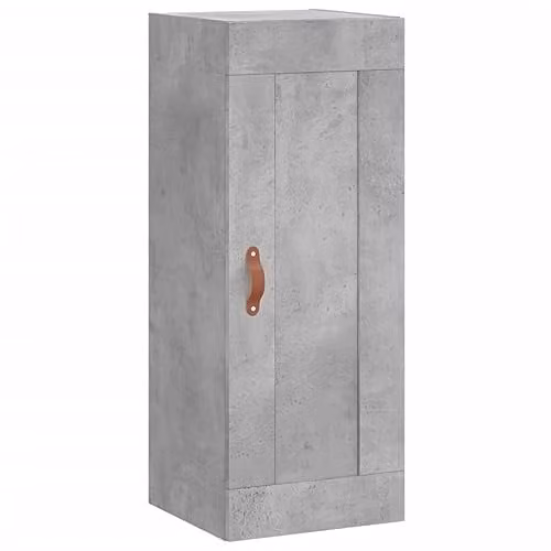 vidaXL Wall Mounted Industrial Cabinet in Concrete Grey, W/D/H: 34.5 x 34 x 90 cm