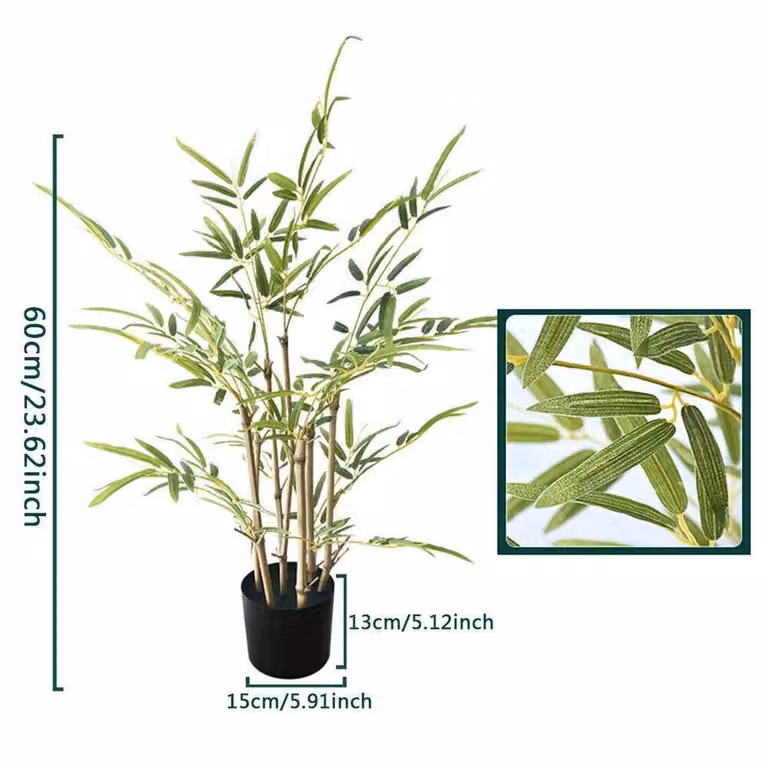 EONLION Green Artificial Bamboo Tree