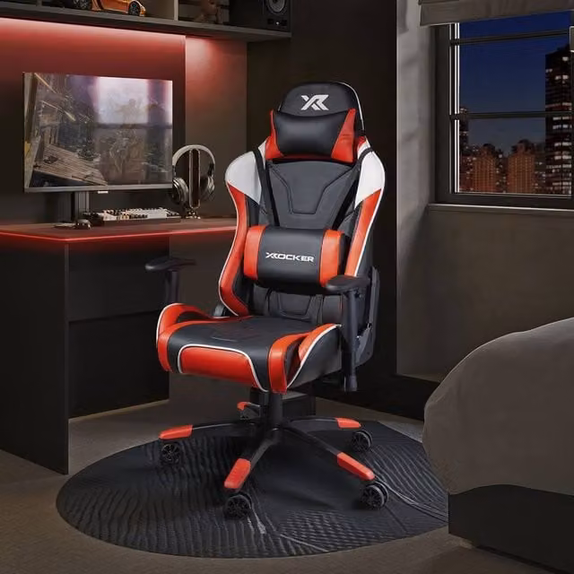 X Rocker Agility eSport Ergonomic Gaming Chair in Red