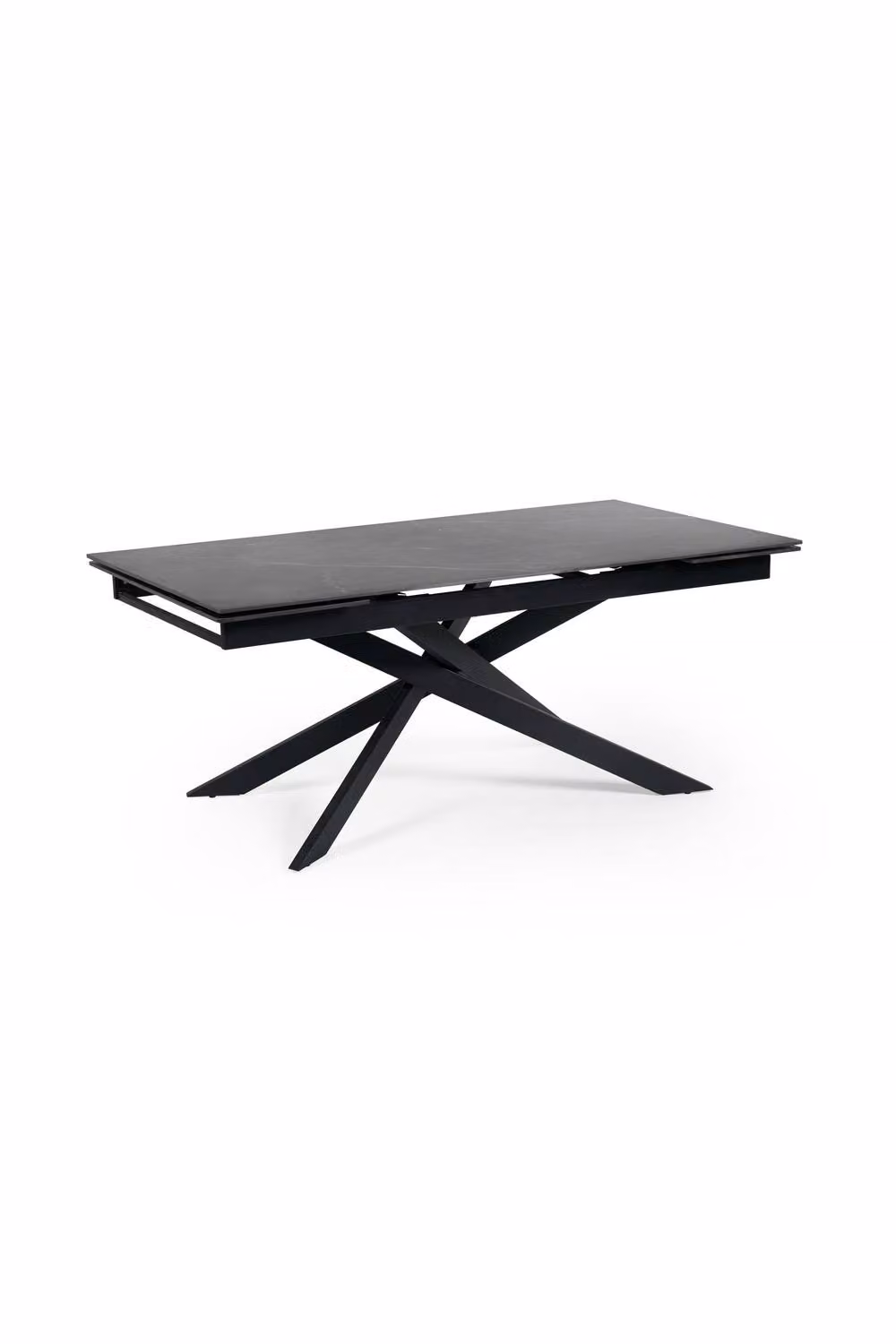 Julian Bowen Osaka Rectangular Extending 6-8 Seater Dining Table with Grey Ceramic Top – 2