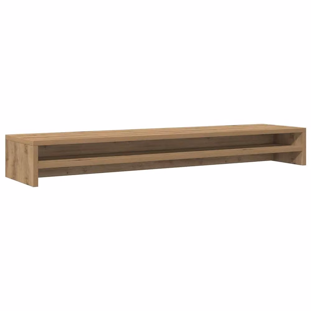 Berkfield Home Artisan Oak Monitor Stand in Brown, W/D/H: 100 x 24 x 13 cm – 2