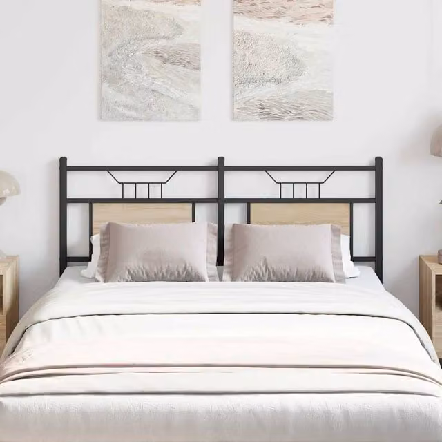Berkfield Home Sonoma Oak Headboard in Brown, Width: 150 cm