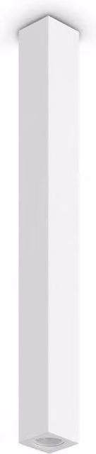 Netlighting Look Square Surface Mounted Downlight in White, 75 cm, 1x GU10
