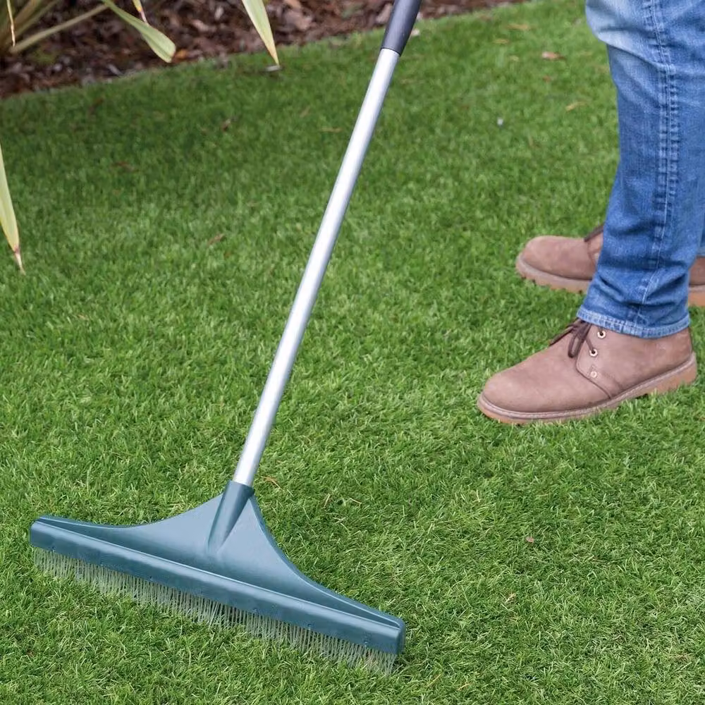 FLAVORA Grey Artificial Lawn Rake for Fake Grass Turf, 100g – 2