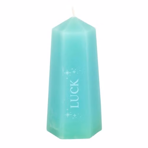 Something Different Wholesale Luck Crystal Candle with Green Aventurine Tower in Green – 1