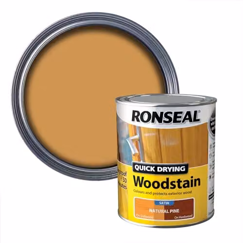 Ronseal Quick Dry Woodstain Satin Natural Pine 750 ml