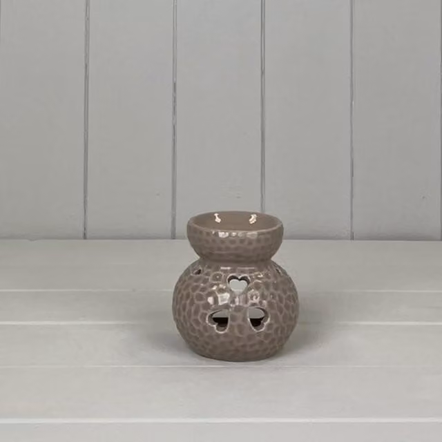 KDMD Ceramic Heart Oil Burner in Brown