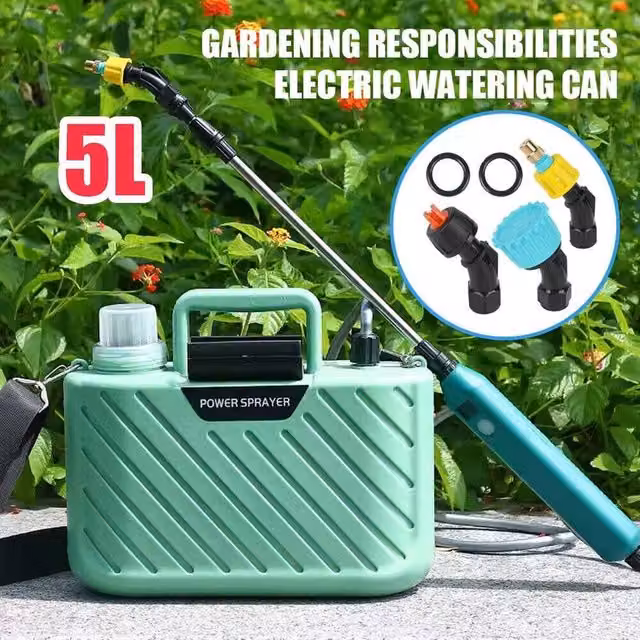 Kelvenix Battery Powered Electric Sprayer, 5L, Green – 1