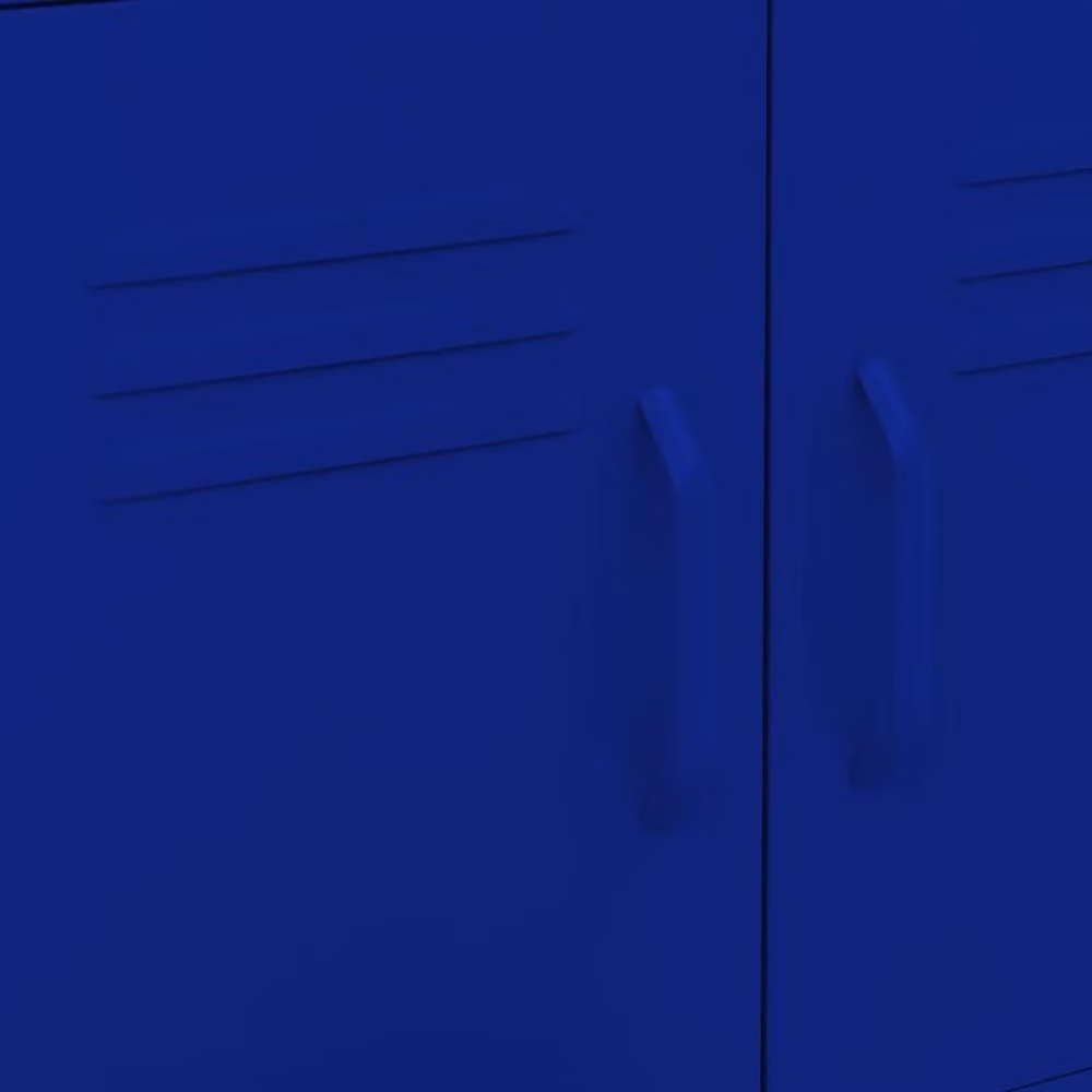 Berkfield Blue Metal Home Storage Cabinet with Hinged Doors W/D/H: 60 x 35 x 56 cm – 5
