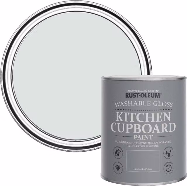 Rust-Oleum Kitchen Cupboard Paint in Gloss Finish, Library Grey, 0.75 l