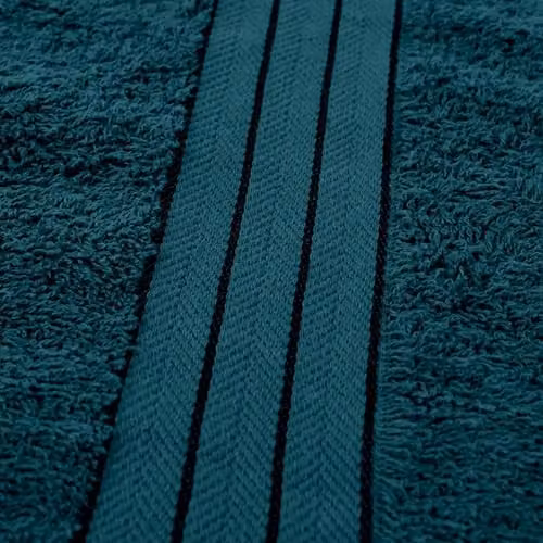 OHS 4 Pack of Fluffy Cotton Terry Bath Towels in Petrol Green – 2
