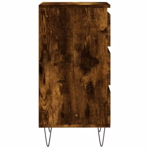 vidaXL Modern Sideboard in Brown Engineered Wood and Metal, W/D/H: 40 x 35 x 70 cm – 4