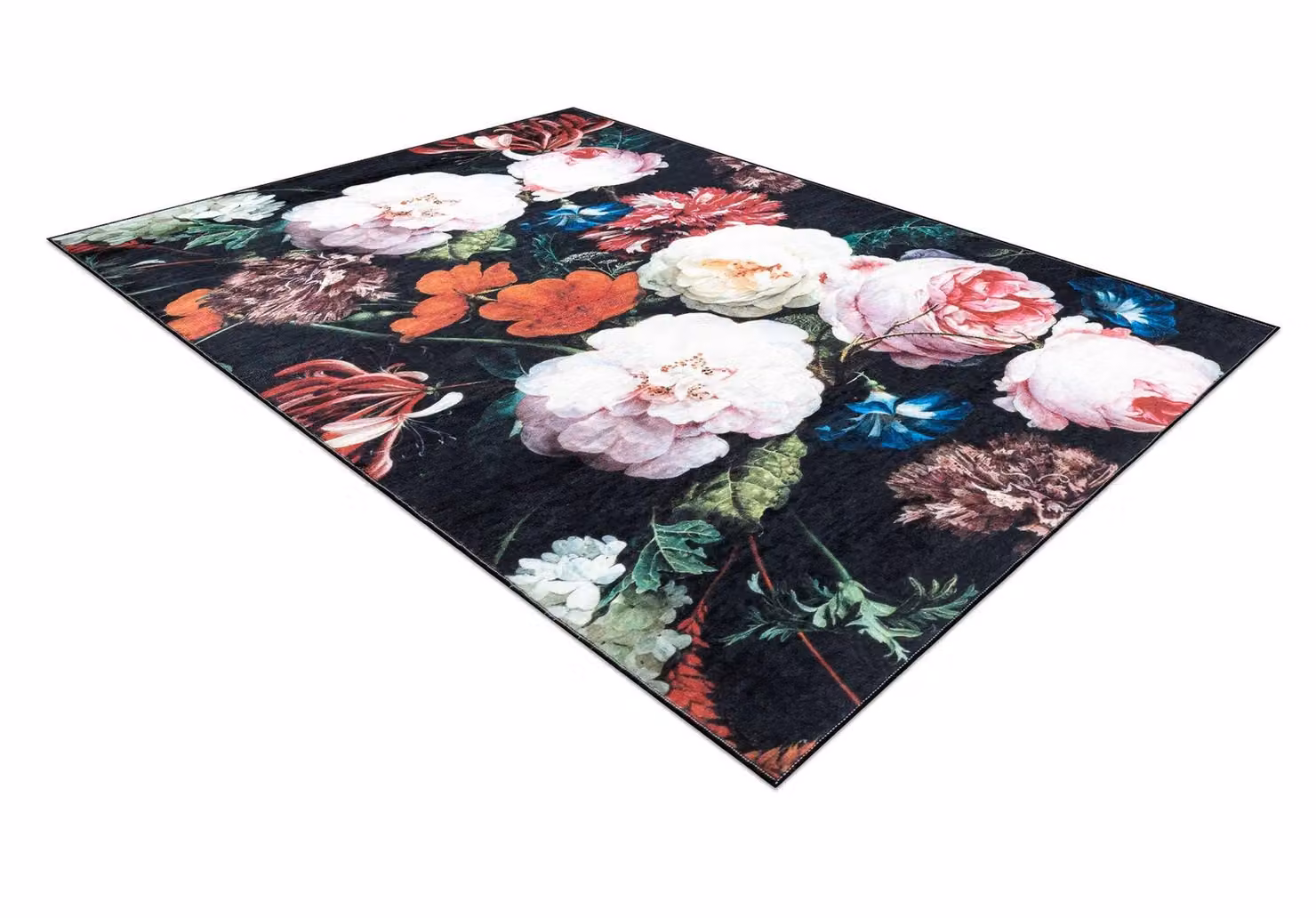 RugsX Andre Floral Vintage Rug in Black and Multicolour, W: 120 cm, L: 170 cm – 3