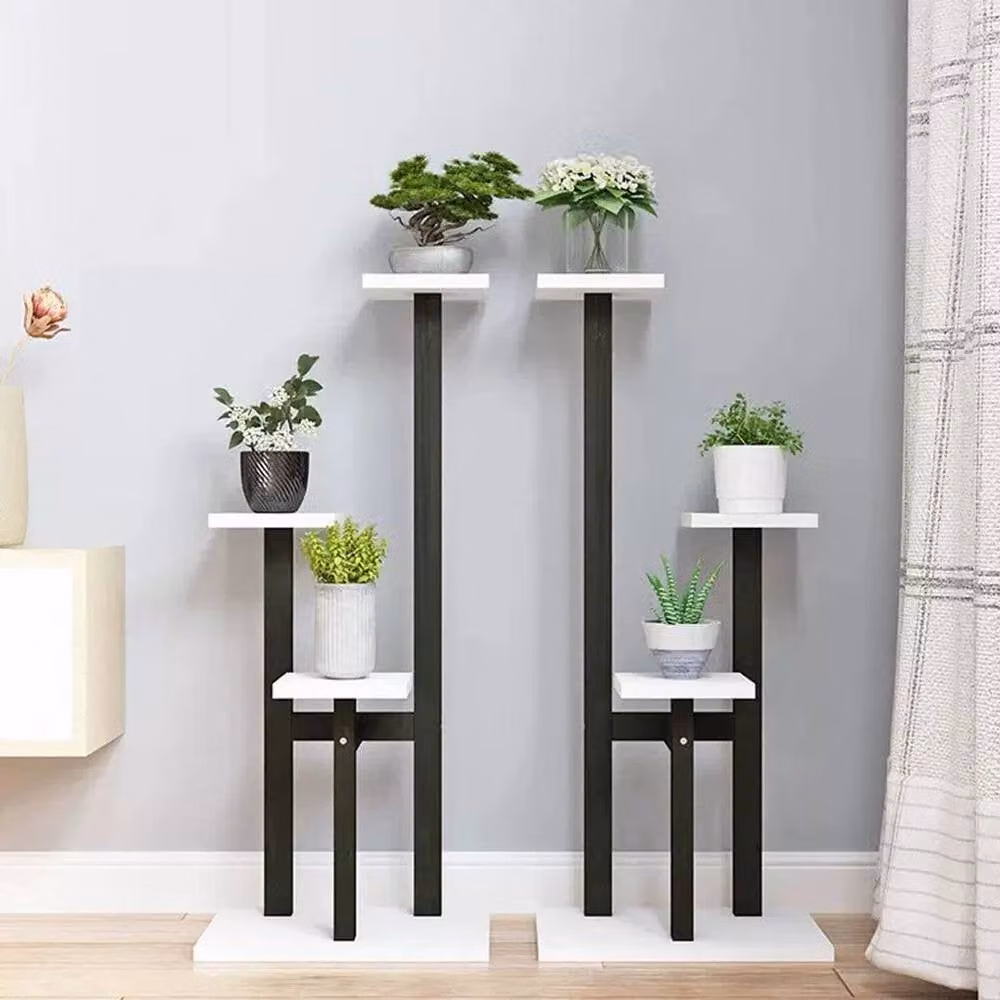 Kelvenix 3 Tiered Modern Plant Stand and Flower Pot Holder in Matt Black – 2