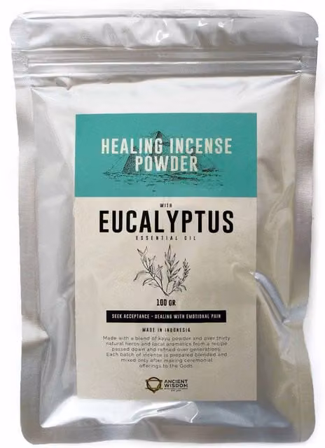 KDMD Eucalyptus Healing Incense Powder, 100g, Turquoise – 1