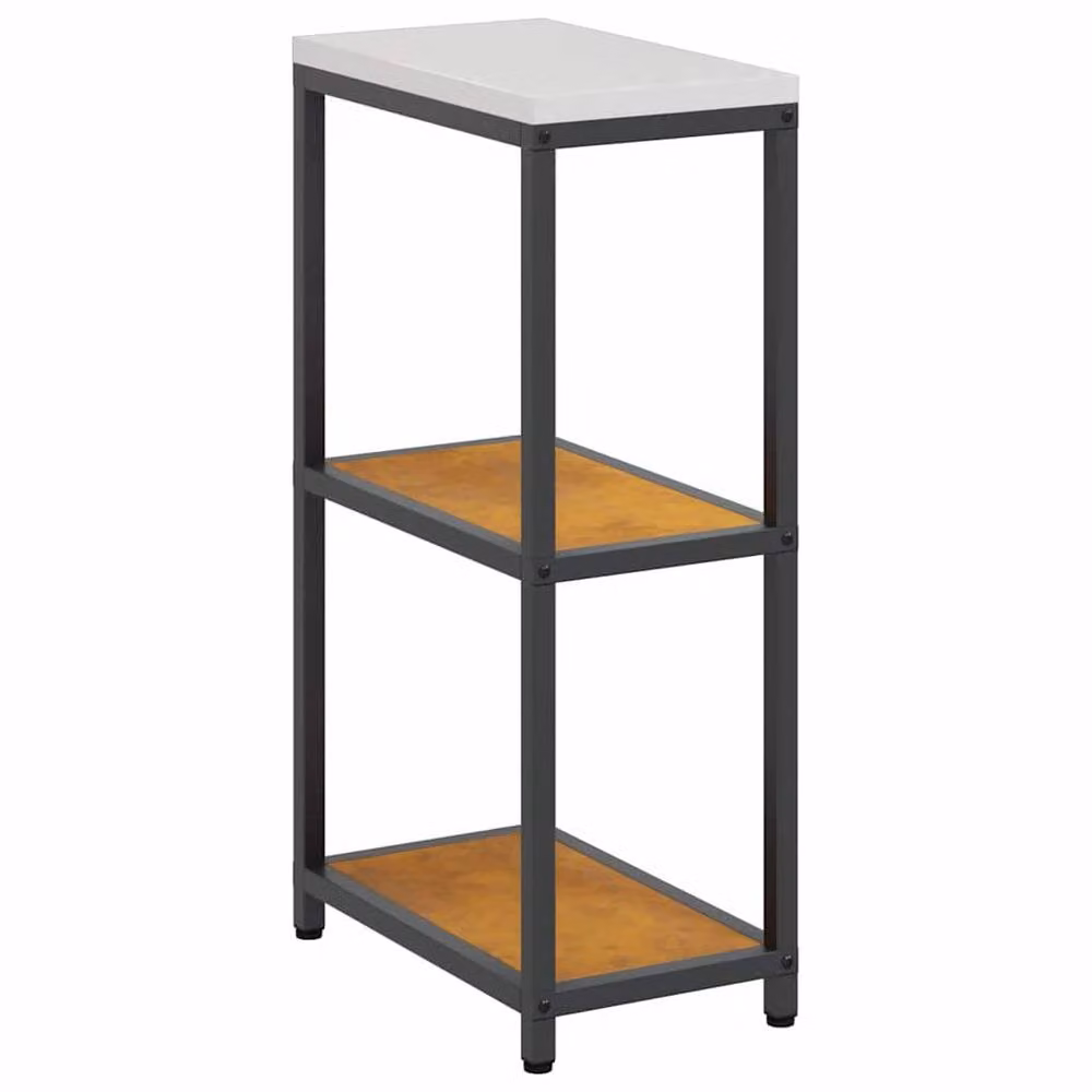Berkfield Home Industrial Kitchen Storage Shelf in Brown Rusty Weathering Steel – 3