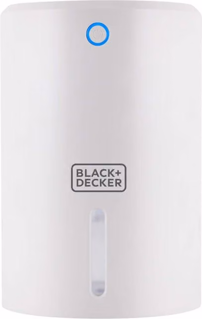 Black+Decker Compact Dehumidifier, 900ml, White