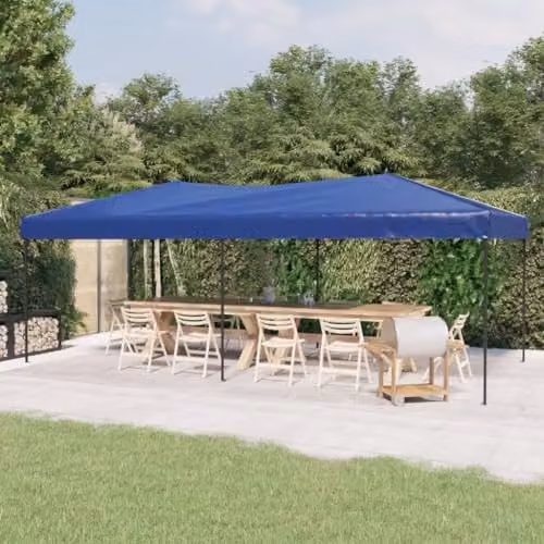 vidaXL Blue Folding Party Tent W: 6 m, D: 3 m – 2