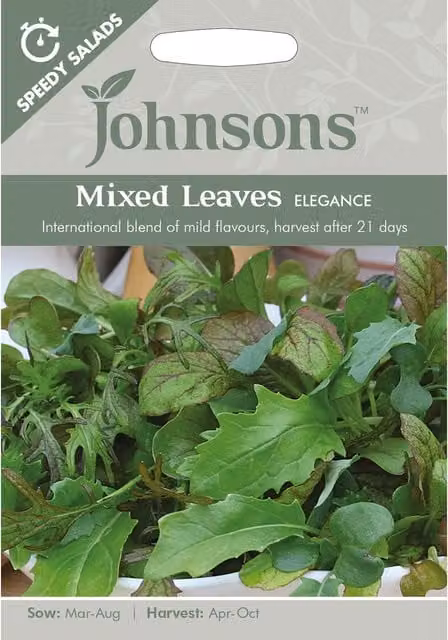 Johnsons Mixed Red and Green Vegetable Seeds for Spring and Summer Planting