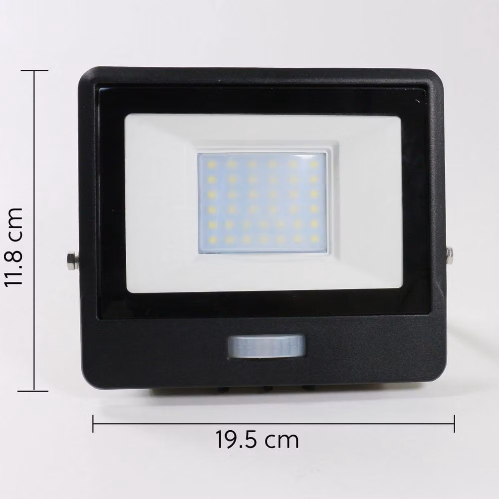 Harper Living 50W LED Outdoor PIR Floodlight with Motion Sensor, 4300 Lumen, 6500K Cool White, IP65 Waterproof, Black – 11
