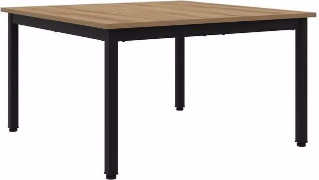 FORGEVIO Artisan Oak Coffee Table in Light Oak, W/D/H: 80 x 80 x 45 cm