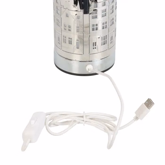 Something Different Christmas Village Aroma Lamp in Silver – 2