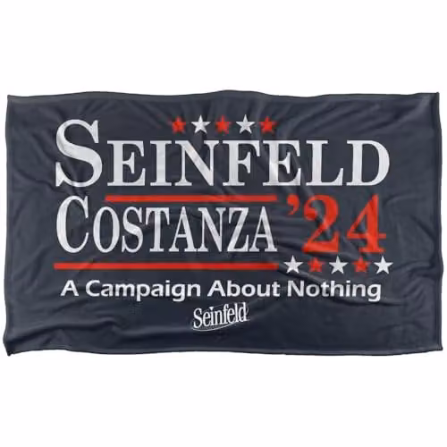 LOGOVISION Seinfeld Costanza 24 Silky Touch Super Soft Fleece Throw Blanket, Multicolour, W: 91 cm, D: 147 cm – 1
