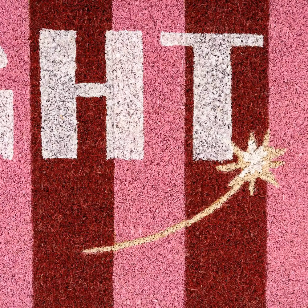 Kukoon Christmas Coir Front Door Mat in Pink, W 45 cm x L 70 cm – 4