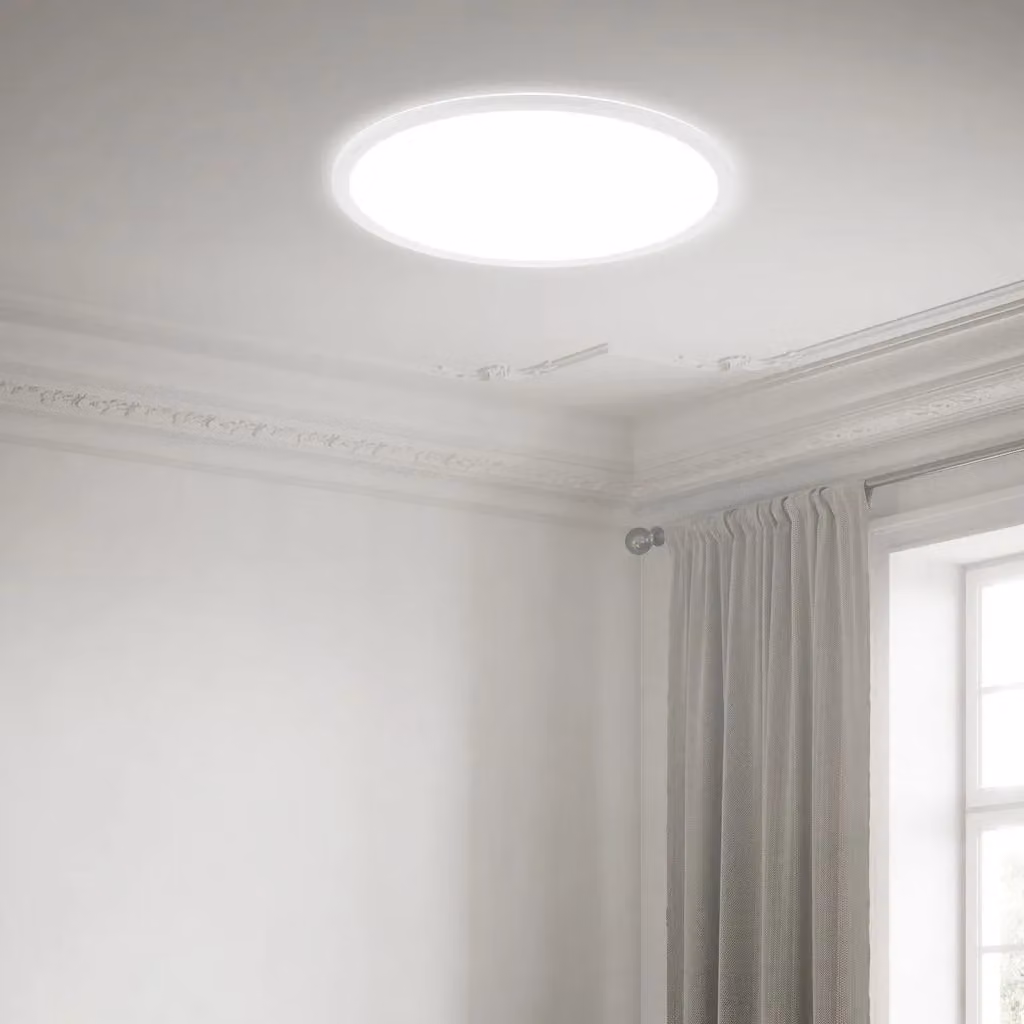Briloner Round LED Ceiling Light, 30W, 3500 Lumen, 4000K Cool White, Diameter: 48 cm, White – 4